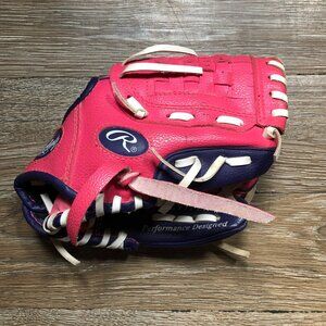 Rawlings PL91PP Youth Baseball Tee Ball Glove Pink Purple Right Hand Throw